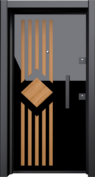 Economic Steel Door-BRG-1603-anthracite