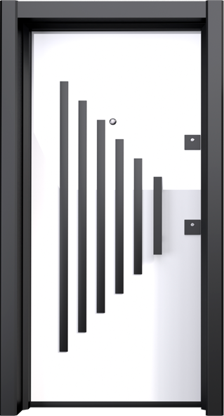 Suitable Steel Door -BRG-1601- Black